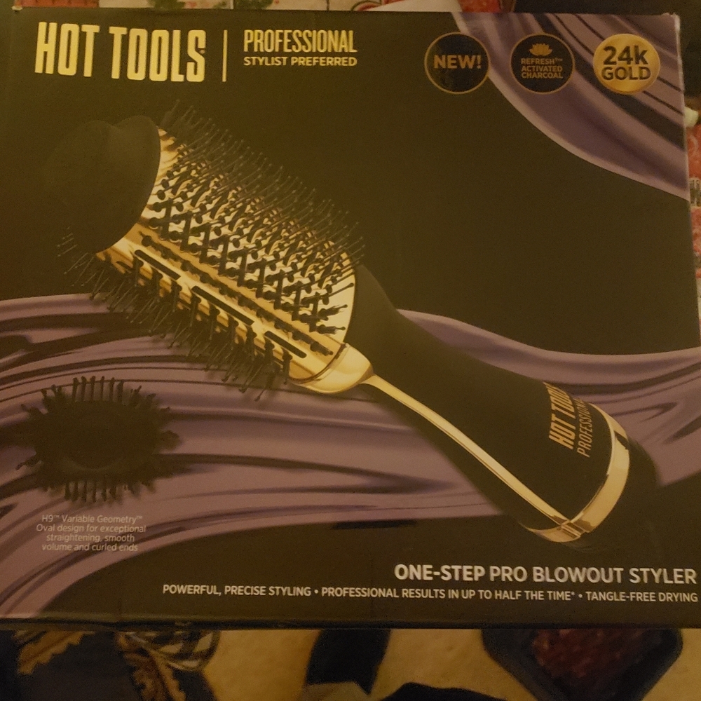 24k gold hot tools one step bro blowout styler